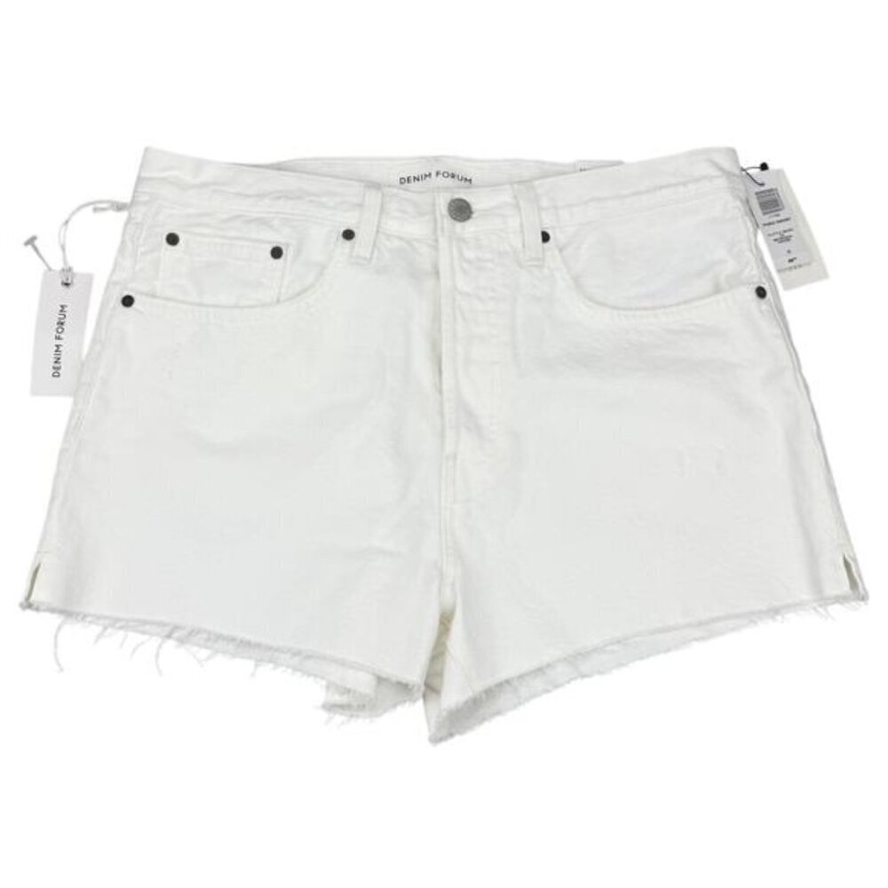 NWT DENIM FORUM Aritzia The Yoko Short Sz 31W A Little White Lie + Slight Flaw - Picture 3 of 8